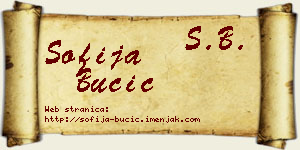 Sofija Bučić vizit kartica